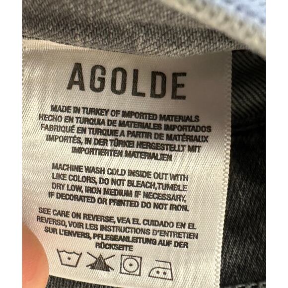Agolde Womens Nico High Rise Slim Denim Jeans Size 28 - Picture 6 of 9
